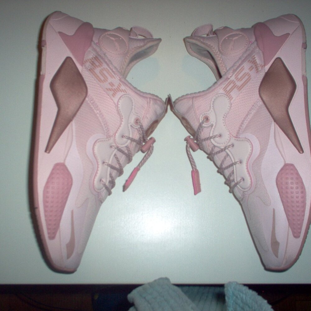 Women's PUMA RS‑X T3CH Casual Lace-Up Shoes 387130-01 Pink Rose - Picture 3 of 6